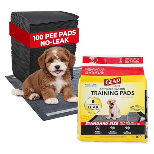 Glad for Pets Black Charcoal Puppy Pads